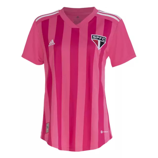 Camisa Feminina São Paulo Adidas 2022/23 Outubro Rosa