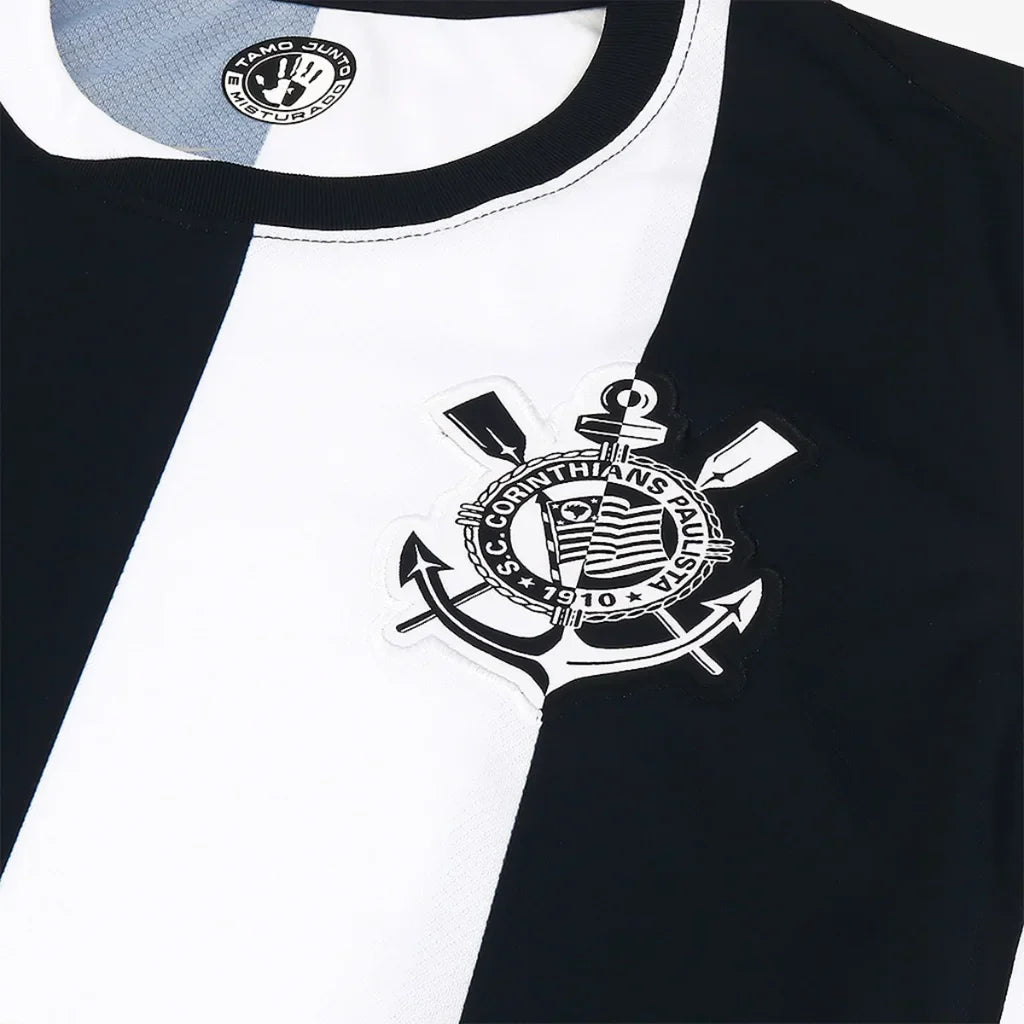 Camisa Corinthians  24/25  Masculina - Branco+Preto
