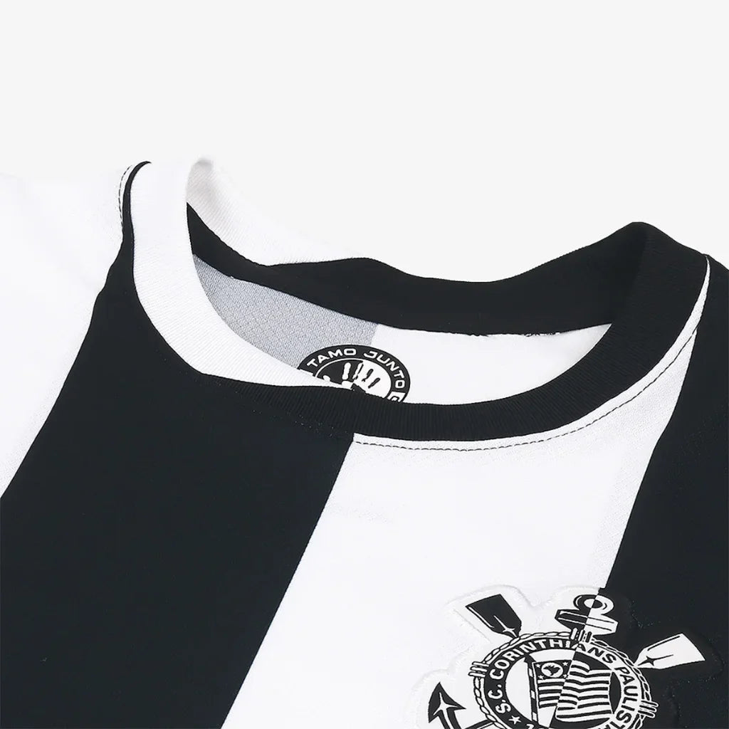 Camisa Corinthians 24/25 Feminina - Branco+Preto