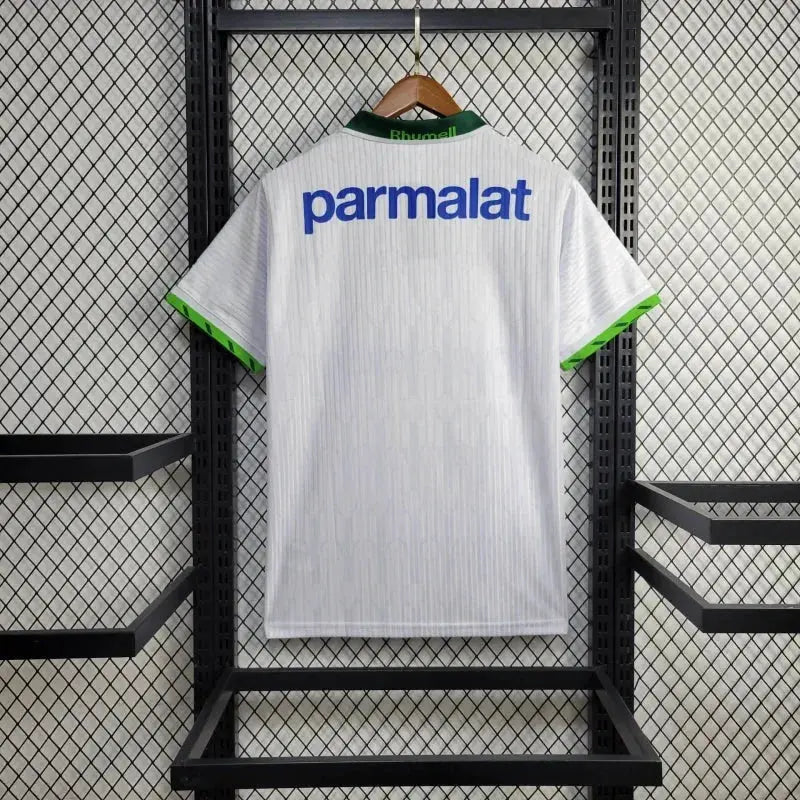 Camisa Palmeiras Away Retrô 1996 - Torcedor Masculina Branca PARMALAT