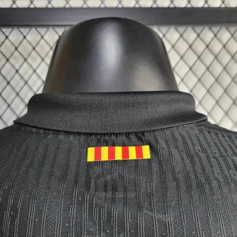 Camisa Barcelona TRAVIS SCOTT Away 24/25 - Jogador Masculina Preta