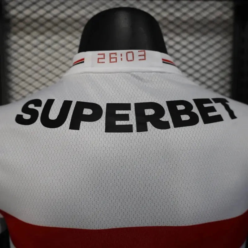 Camisa São Paulo Home 25/26 - Jogador Masculina Branca