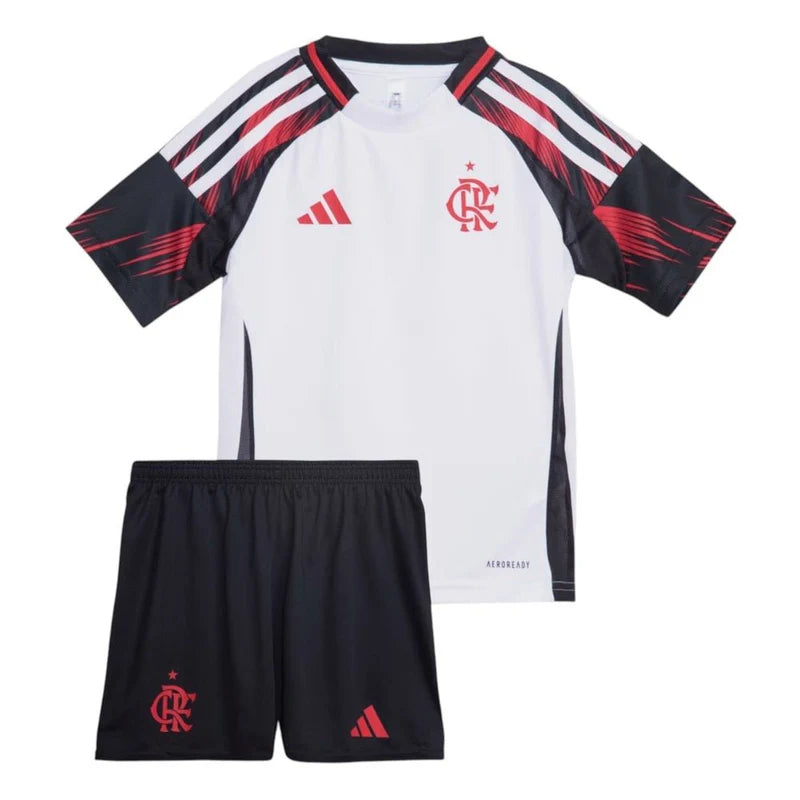 Kit Infantil Flamengo II 25/26 Torcedor Adidas - Branco