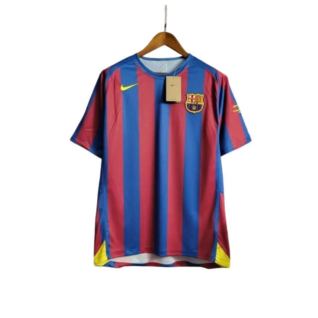 Camisa Barcelona Retrô Home 2006/07 Ronaldinho #10 - Nike Masculina