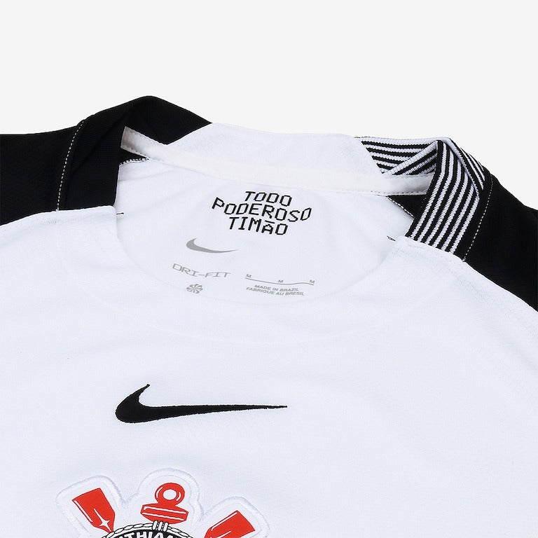 Camisa Corinthians feminina    2025-2026  - Preta e Branca