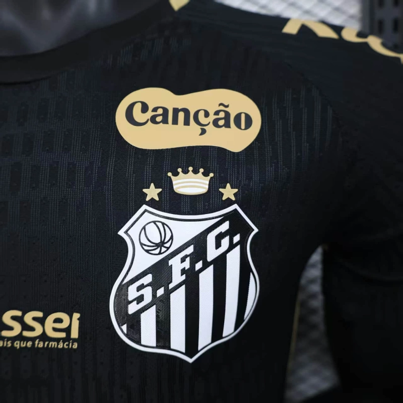 CAMISA SANTOS PRETA  2025 VERSAO JOGADOR