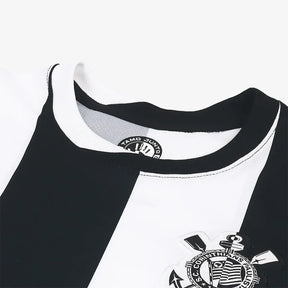 Camisa Corinthians  24/25  Feminina - Branco+Preto