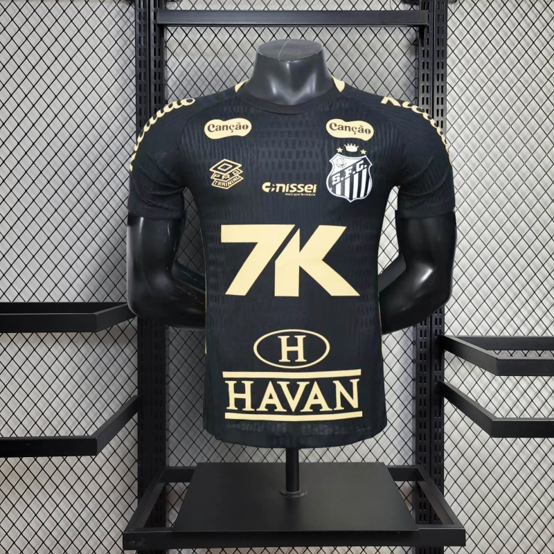 CAMISA SANTOS PRETA  2025 VERSAO JOGADOR