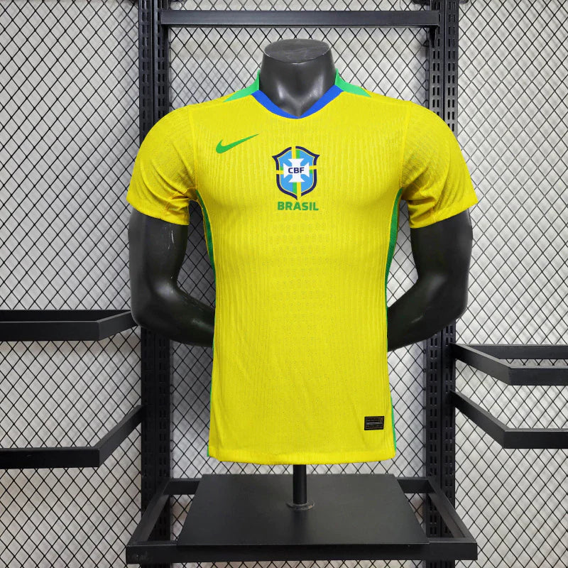 Camisa da Seleção do Brasil I 2025/26 Masculina Amarela Jogador