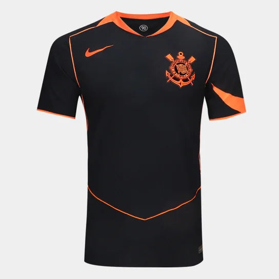 Camisa Corinthians III 25/26 s/n Jogador Nike Total 90 Masculina  - Preto+Laranja