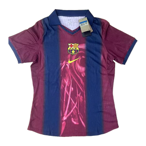 Camisa Barcelona TRAVIS SCOTT Home Retrô 2000/01 - Torcedor Masculina Oversized