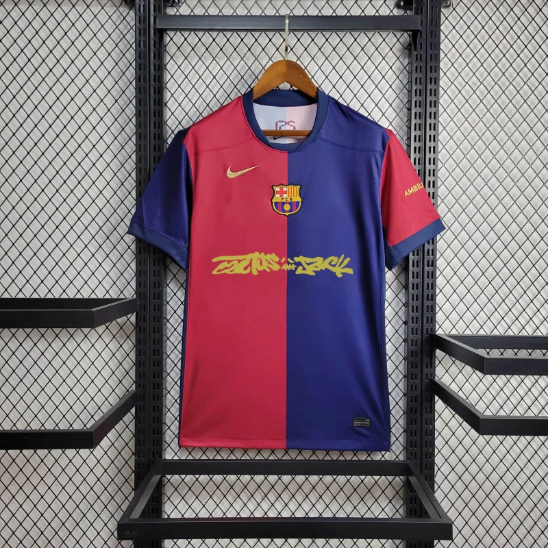 Camisa Barcelona TRAVIS SCOTT  24/25 - Torcedor Masculina