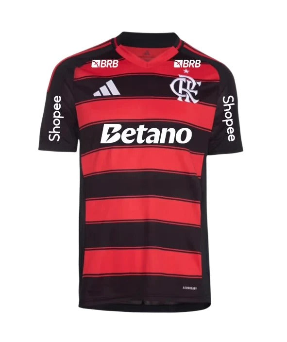 Camisa Flamengo Home + Patrocínios 2025/2026