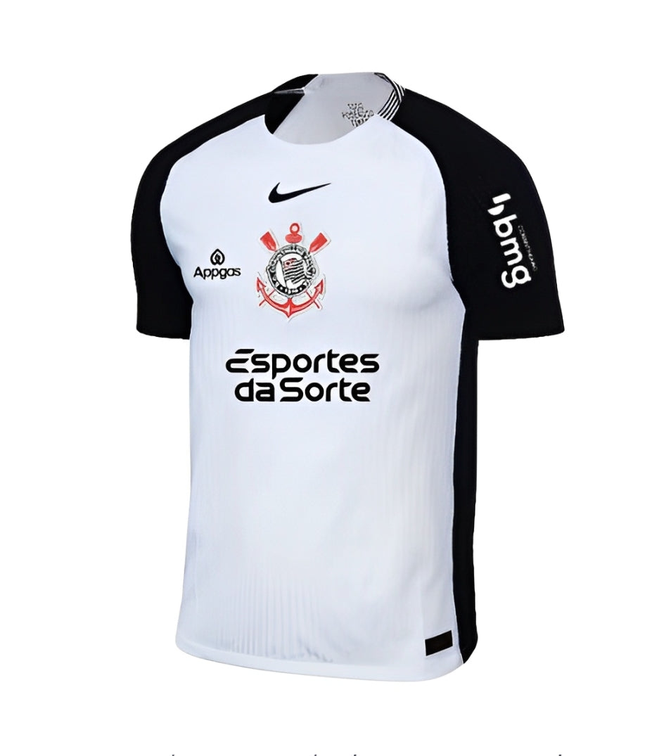 Camisa Corinthians feminina    2025-2026  - Preta e Branca
