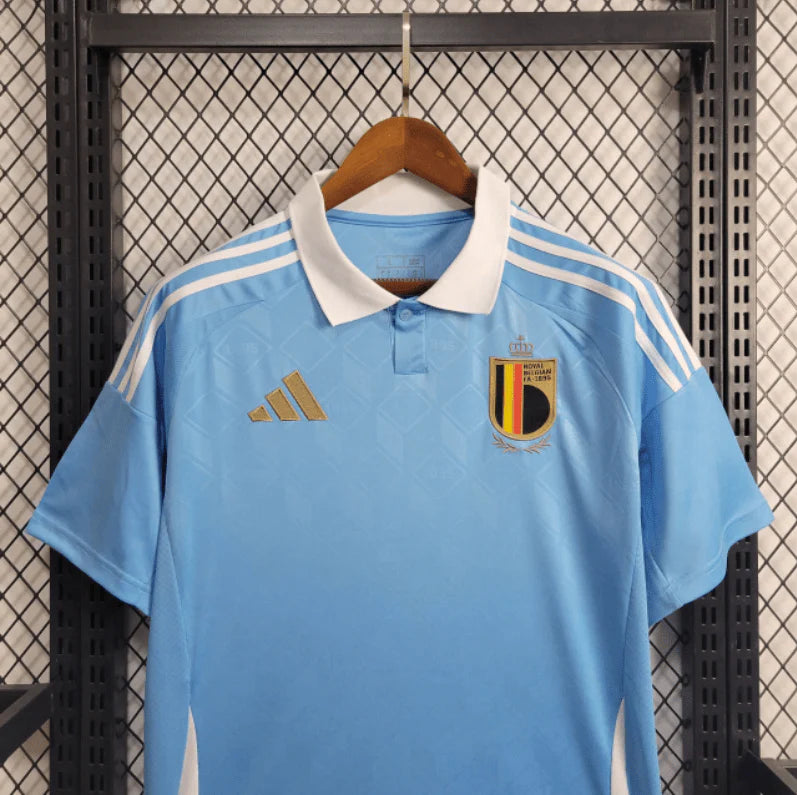 Camisa Bélgica Away 24/25 s/n° Torcedor Adidas Masculino - Azul celeste