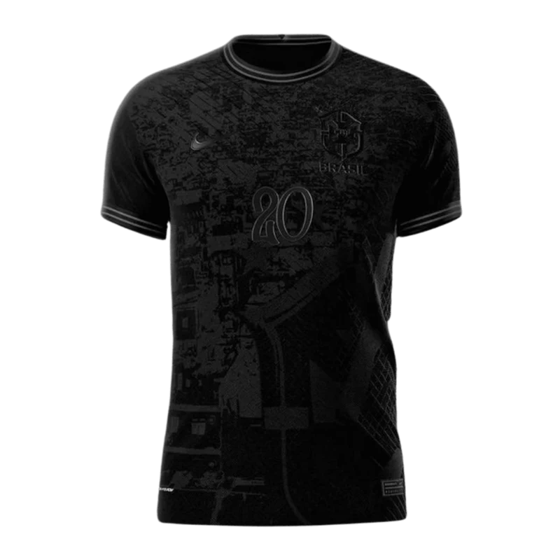 Camisa Seleção Brasil 2022 Nike - Preto - Conceito All Black