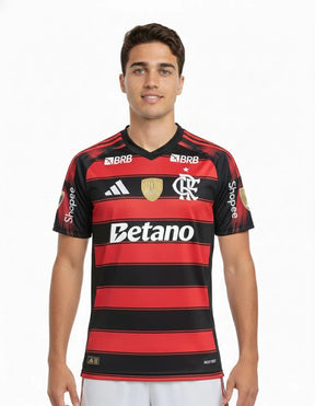 Camisa do Flamengo Home + Patchs libertadores - 2025/2026